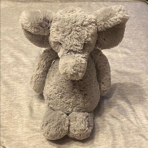 Jellycat Bashful Elephant Gray 12” Tall Excellent Condition